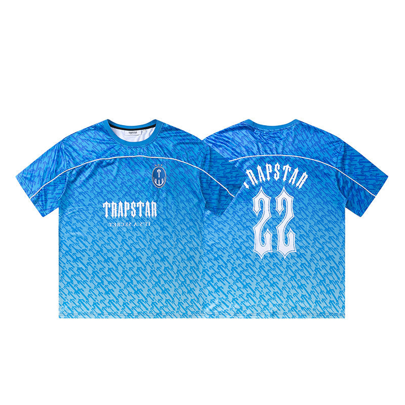 T-shirt Football Trapstar- Blue