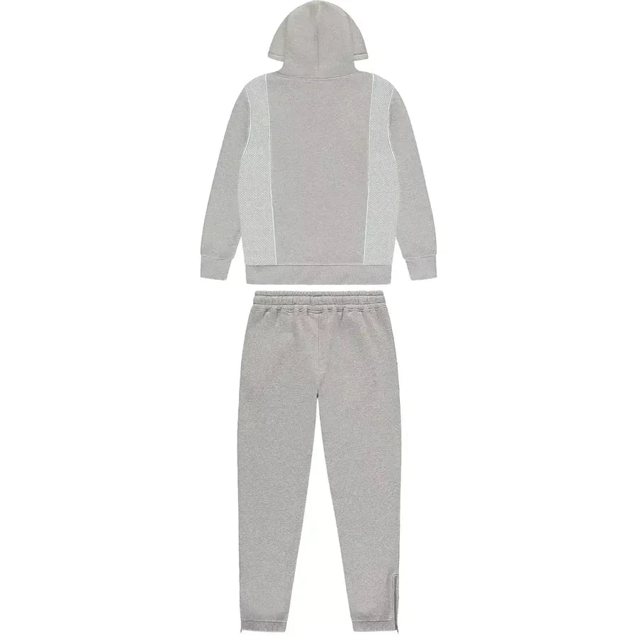 Shooters Technical Hooded Tracksuit - Grey/Blue