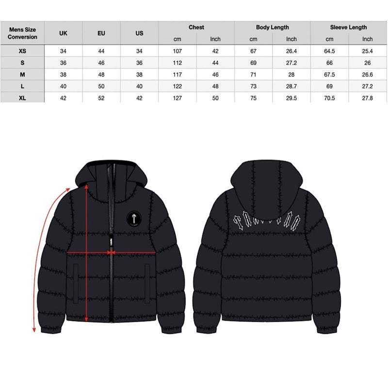 Hyperdrive Technical Puffer Jacket - Black/White