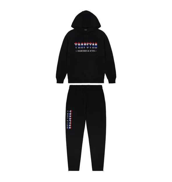 Chenille Decoded 2.0 Hooded Tracksuit - Black Revolution